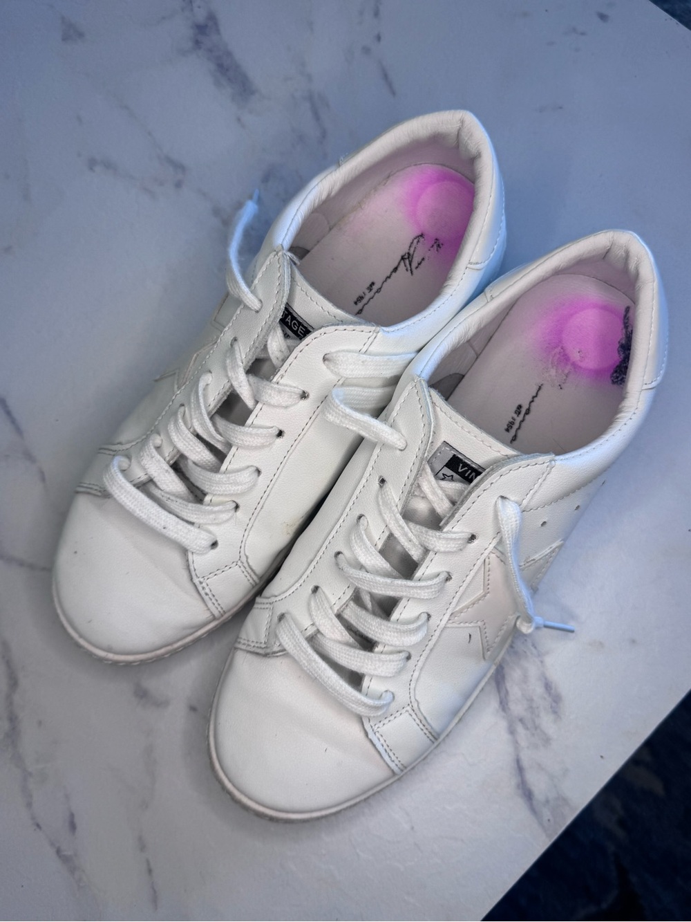 Vintage Havana Sneakers White star VH Woman’s Tennis shoes looks GG size 8.5 - Picture 4 of 6